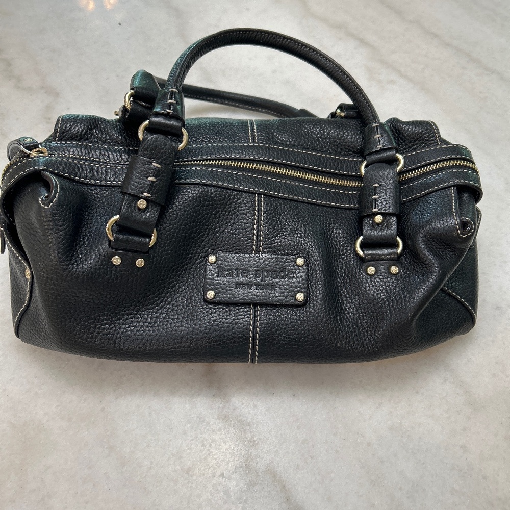 Kate Spade black pebbled handbag